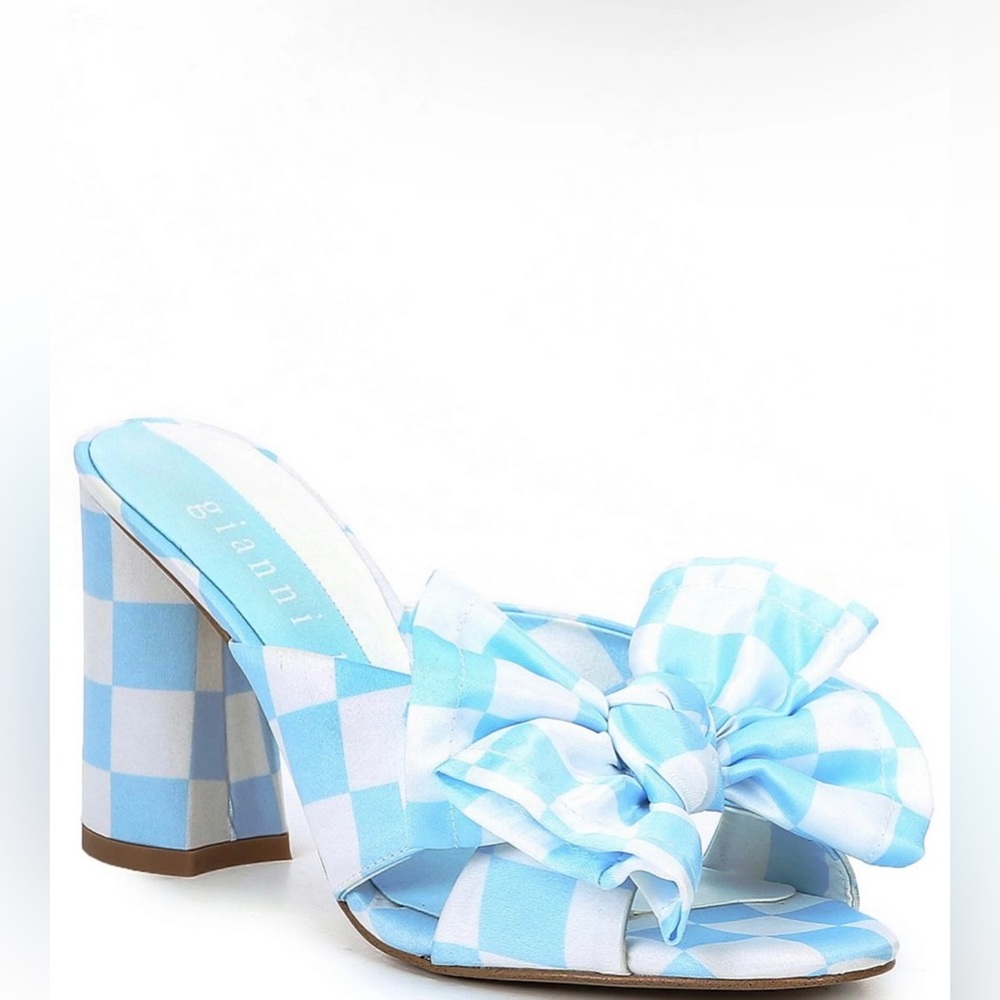 NWOT Gianni Bini Checkered Heels Size 6.5